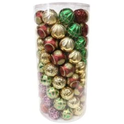 Home Accents Holiday Warm Tidings 60 Mm Assorted Ornament Set (101-Count) -Christmas Decor Shop home accents holiday christmas ornament sets h76 77 1000