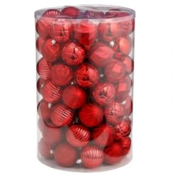 Home Accents Holiday 80 Mm Red Christmas Ornament Assortment (75-Pack) 13 Home Accents Holiday 80 Mm Red Christmas Ornament Assortment (75-Pack) -Christmas Decor Shop home accents holiday christmas ornament sets he 1491 e1 1000
