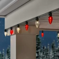 Home Accents Holiday 100 Count Red And Warm White Steady Lit Super Bright C9 LED Lights 12 Home Accents Holiday 100 Count Red And Warm White Steady Lit Super Bright C9 LED Lights -Christmas Decor Shop home accents holiday christmas string lights 24rt3432415rw 1d 1000