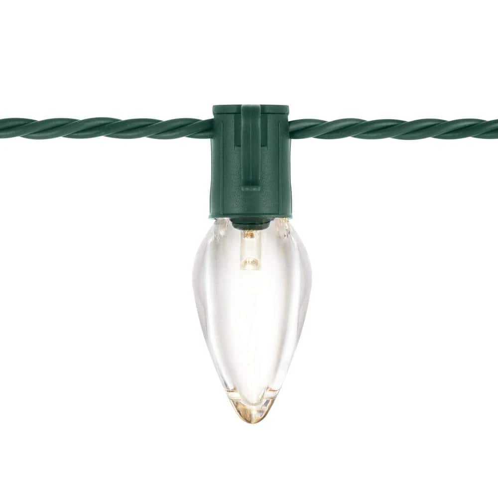 Home Accents Holiday 100 Count Red And Warm White Steady Lit Super Bright C9 LED Lights 5 Home Accents Holiday 100 Count Red And Warm White Steady Lit Super Bright C9 LED Lights - Image 4