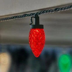 Home Accents Holiday 100 Count Red/Green/Warm White Faceted C9 LED Lights -Christmas Decor Shop home accents holiday christmas string lights 24rt3692415f3c 66 1000