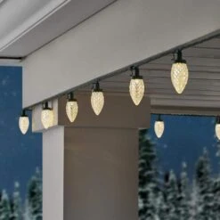 Home Accents Holiday 100 Count Warm White Faceted C9 LED Lights -Christmas Decor Shop home accents holiday christmas string lights 24rt3692415ww 1d 1000