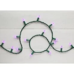 Home Accents Holiday 16.33 Ft. 50-Light Purple LED Faceted C3 Super Bright Constant-On Light String -Christmas Decor Shop home accents holiday christmas string lights ty826 1415 fc3 e1 1000