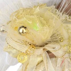 Home Accents Holiday 12 In. A/F LED Fiber Optic Angel Gold Tree Topper -Christmas Decor Shop home accents holiday christmas tree toppers a 7070a af e1 1000