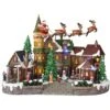 Home Accents Holiday 12.5 In. Animated Musical LED Village With Santa Sleigh -Christmas Decor Shop home accents holiday christmas villages nm x11647fa 64 1000