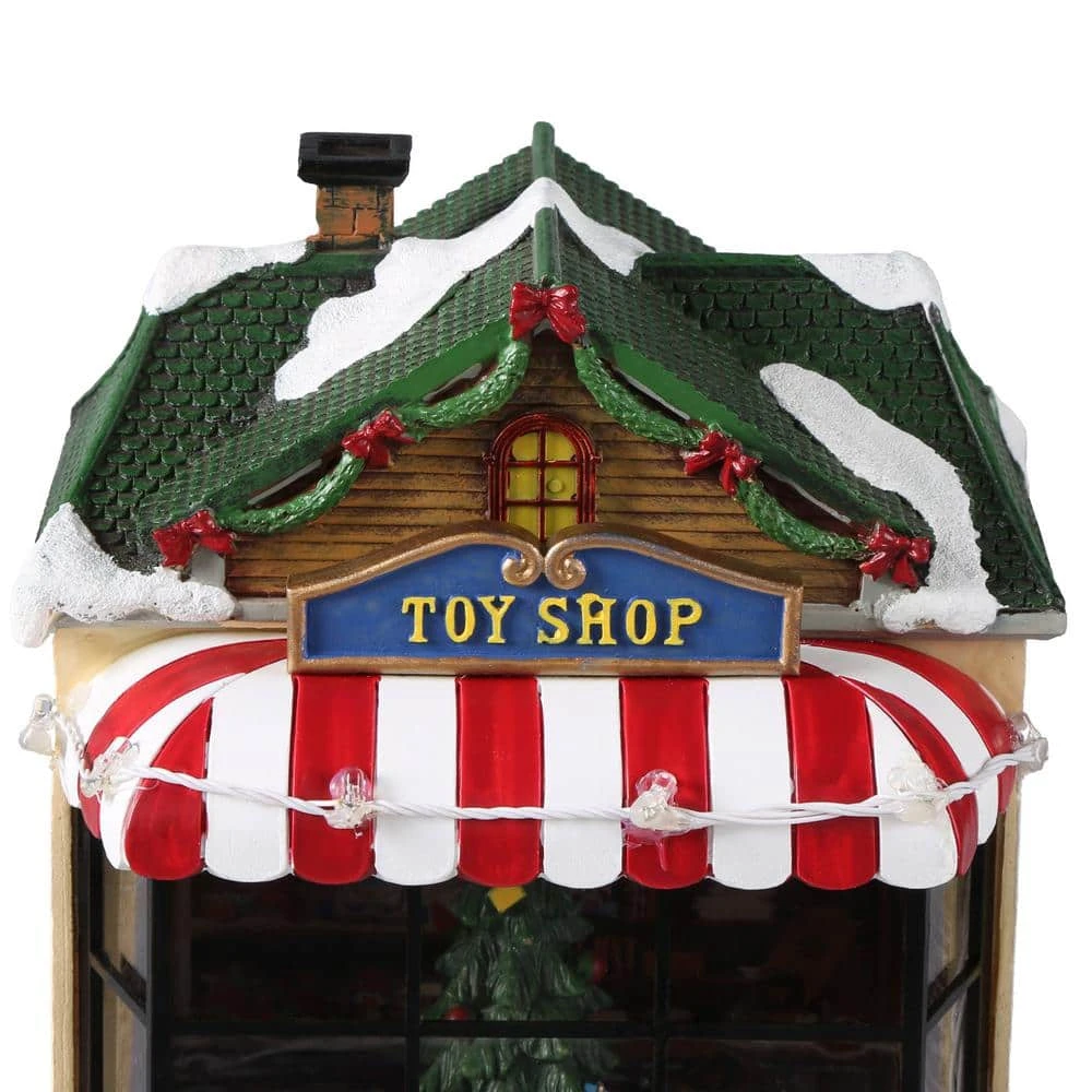 Home Accents Holiday 9.5 In. Animated Toy Shop 4 Home Accents Holiday 9.5 In. Animated Toy Shop - Image 2