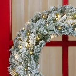 Home Accents Holiday 30 In Starry Light Battery Operated Flocked Frasier Fir LED Pre-Lit Artificial Wreath With Timer 12 Home Accents Holiday 30 In Starry Light Battery Operated Flocked Frasier Fir LED Pre-Lit Artificial Wreath With Timer -Christmas Decor Shop home accents holiday christmas wreaths 2560120hd 1 1d 1000