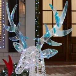 Home Accents Holiday 6 Ft. Iridescent Twist LED Iridescent Buck Holiday Yard Decoration Y31 -Christmas Decor Shop home accents holiday christmas yard decorations 21gm11814 66 1000