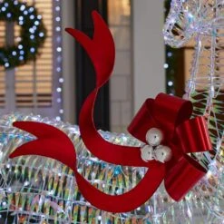 Home Accents Holiday 6 Ft. Iridescent Twist LED Iridescent Buck Holiday Yard Decoration Y31 -Christmas Decor Shop home accents holiday christmas yard decorations 21gm11814 77 1000