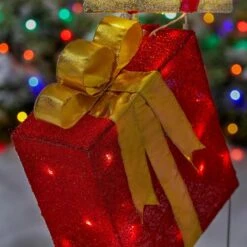 Home Accents Holiday 4.5 Ft. Yuletide Lane LED Stacked Gift Boxes Holiday Yard Decoration Y21 -Christmas Decor Shop home accents holiday christmas yard decorations 23rt54520141 66 1000