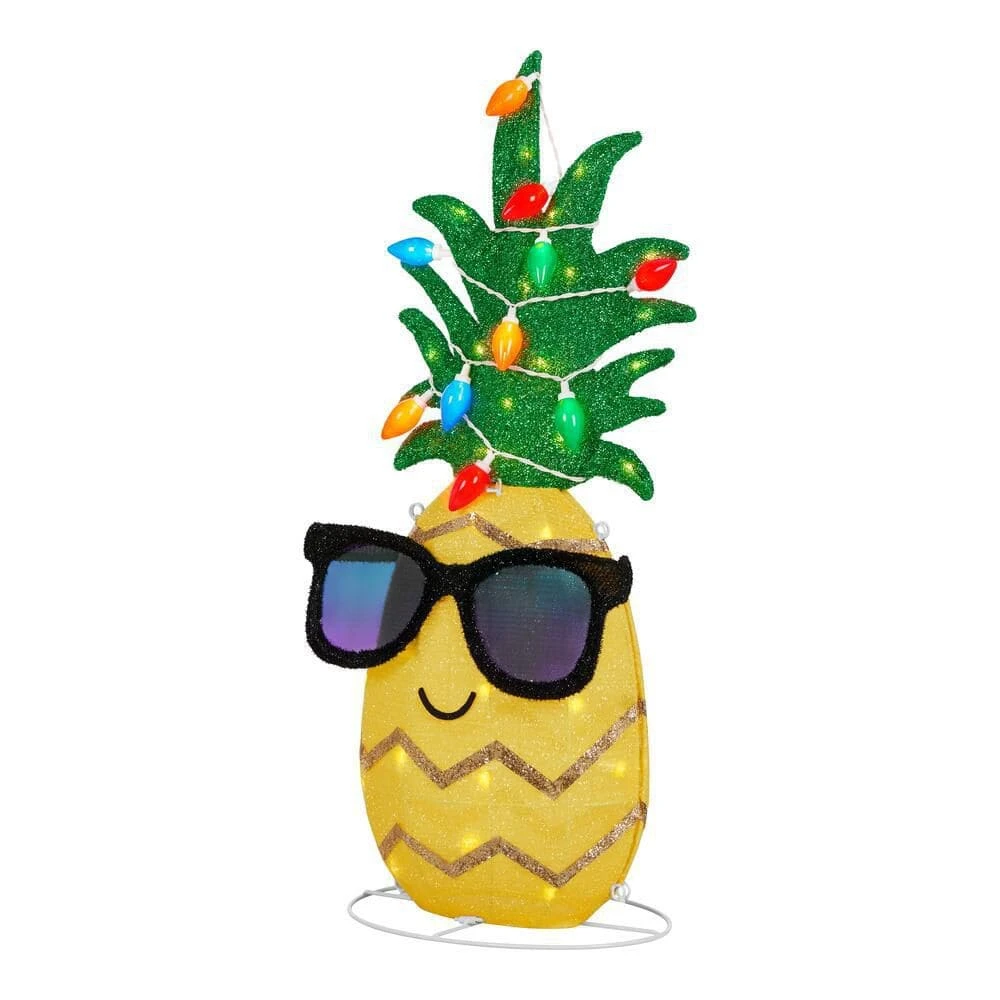 Home Accents Holiday 3 Ft. Coastal LED Pineapple Holiday Yard Decoration Y51 5 Home Accents Holiday 3 Ft. Coastal LED Pineapple Holiday Yard Decoration Y51 - Image 3