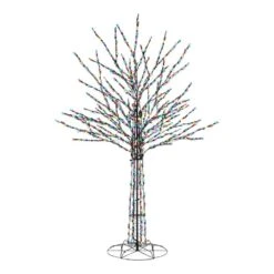 Home Accents Holiday 8 Ft. Giant-Sized LED Pre-Lit Bare Branch Tree Holiday Yard Decoration