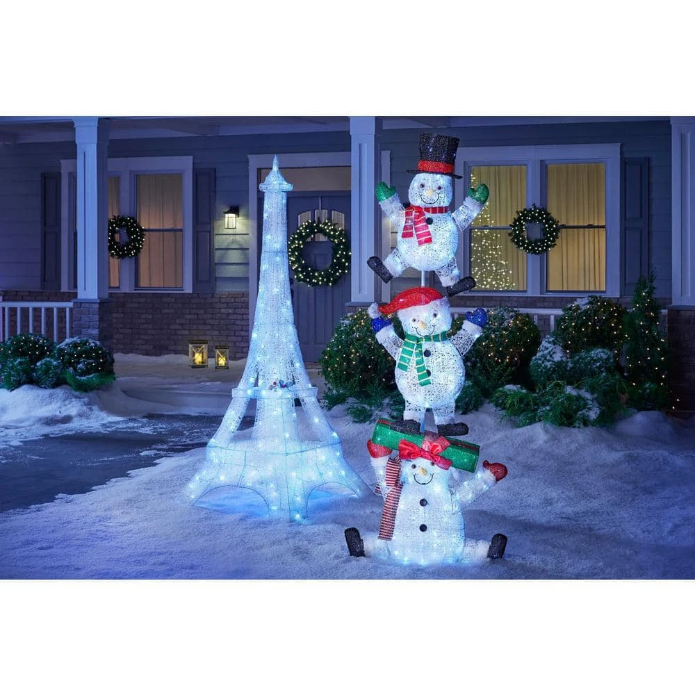 Home Accents Holiday 86 In. LED Lighted Twinkling Eiffel Tower 5 Home Accents Holiday 86 In. LED Lighted Twinkling Eiffel Tower - Image 3