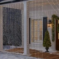 Home Accents Holiday 600 Count Warm White Steady Lit Twinkling Weeping Willow Micro LED Icicle Lights -Christmas Decor Shop home accents holiday icicle lights 21le21001 e1 1000