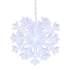 Home Accents Holiday 70 Count Cool White Dome LED Icicle Lights With 5 3D Snowflakes -Christmas Decor Shop home accents holiday icicle lights ty717 1315 40 1000