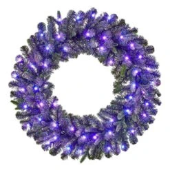 30 In Prelit Twinkly Swiss Mountain Wreath -Christmas Decor Shop home decorators collection christmas wreaths 22pg80058 76 1000