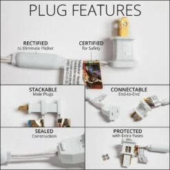 7 Ft. 70-Light M5 LED Cool White Twinkle Icicle Light Set -Christmas Decor Shop icicle lights 22016 fa 1000