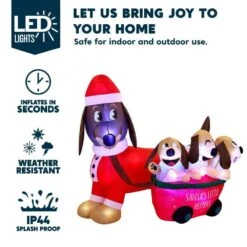 3.25 Ft H And 6.25 Ft W Long Christmas Puppy Inflatable With Built-in LEDs,Self-Inflatable For Dachshund Yard Decoration 13 3.25 Ft H And 6.25 Ft W Long Christmas Puppy Inflatable With Built-in LEDs,Self-Inflatable For Dachshund Yard Decoration -Christmas Decor Shop joyfy christmas inflatables 30209 b 4f 1000