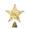 9 In Gold Glitter Star Tree Topper Metal Hallow Tree Star Lighted For Christmas Tree Decorations -Christmas Decor Shop joyfy christmas tree toppers 30356 b 64 1000