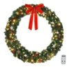 60 In. Pre-lit LED Artificial Christmas Garland With Red Bow 2 60 In. Pre-lit LED Artificial Christmas Garland With Red Bow -Christmas Decor Shop karl home christmas garland 326121641718 64 1000