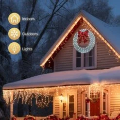 4 Ft. White Pre-lit LED Outdoor Large Wreath Artificial Christmas Garland With Red Bows 13 4 Ft. White Pre-lit LED Outdoor Large Wreath Artificial Christmas Garland With Red Bows -Christmas Decor Shop karl home christmas garland k2g61000063 fa 1000