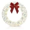 24 In. Pre-lit Iridescent Artificial Christmas Wreath With Red Bow 1 24 In. Pre-lit Iridescent Artificial Christmas Wreath With Red Bow -Christmas Decor Shop karl home christmas wreaths k1g61000533 64 1000