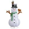 51 In. Lighted Snowman With Squirrel With 120 White LEDs Christmas Decorations -Christmas Decor Shop karl home christmas yard decorations k1g61000528 64 1000
