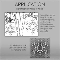 36 In. 105-Light LED Warm White Folding Snowflake Decoration -Christmas Decor Shop kringle traditions christmas novelty lights 79772 44 1000