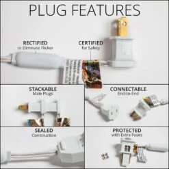 36 In. 105-Light LED Warm White Folding Snowflake Decoration -Christmas Decor Shop kringle traditions christmas novelty lights 79772 76 1000