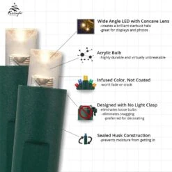 25 Ft. 50-Light Red 5 Mm LED Balled Mini Light Set -Christmas Decor Shop kringle traditions christmas string lights 75973 44 1000