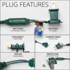 25 Ft. 50-Light Red 5 Mm LED Balled Mini Light Set -Christmas Decor Shop kringle traditions christmas string lights 75973 fa 1000