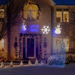LED Projection Whirl-a-Motion-Snowman BBWW Stake Light Set -Christmas Decor Shop lightshow christmas light projectors 80730 31 1000