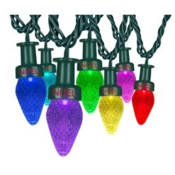 ColorMotion 24-Light Multi-Color Deluxe Christmas C7 LED String Light