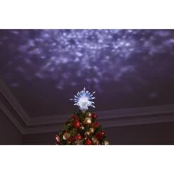 19 In. Projection Tree Topper-Kaleidoscope-Starburst (White) -Christmas Decor Shop lightshow christmas tree toppers 39765 40 1000