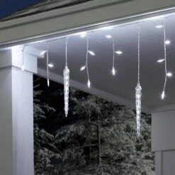 Shooting Star 5 Icicle 40 Mini Lights -Christmas Decor Shop lightshow icicle lights 118568 40 1000