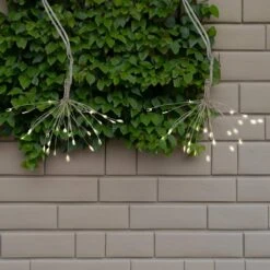 Battery Operated Starburst Garland String Lights With Soft White Lights -Christmas Decor Shop lumabase christmas string lights 42101 1f 1000