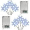 Battery Operated LED White String Lights - Snowflake (Set Of 2) -Christmas Decor Shop lumabase christmas string lights 53302 64 1000