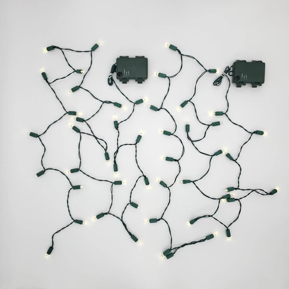 9.5 Ft. 25-Light Warm White Battery Operated String Lights (Set Of 2) 4 9.5 Ft. 25-Light Warm White Battery Operated String Lights (Set Of 2) - Image 2