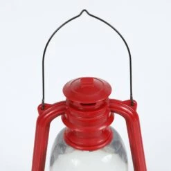 Holiday Snowman In Farmhouse LED Red Lantern -Christmas Decor Shop luxenhome christmas centerpieces whdl679 4f 1000