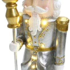 37.2 In. H White Christmas Nutcracker King With Lights 12 37.2 In. H White Christmas Nutcracker King With Lights -Christmas Decor Shop luxenhome christmas figurines whhd2133 l 1d 1000
