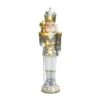 37.2 In. H White Christmas Nutcracker King With Lights -Christmas Decor Shop luxenhome christmas figurines whhd2133 l 64 1000