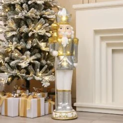 37.2 In. H White Christmas Nutcracker King With Lights 14 37.2 In. H White Christmas Nutcracker King With Lights -Christmas Decor Shop luxenhome christmas figurines whhd2133 l c3 1000