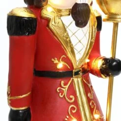 24.8 In. H Red Christmas Nutcracker King With Lights -Christmas Decor Shop luxenhome christmas figurines whhd2134 s 1d 1000