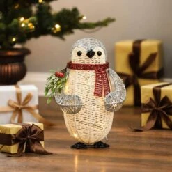 15 In. H Lighted Christmas Penguin Yard Decoration 11 15 In. H Lighted Christmas Penguin Yard Decoration -Christmas Decor Shop luxenhome christmas yard decorations whhd1413 4f 1000