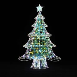 48 In. H Outdoor And Indoor Christmas Tree With Lights -Christmas Decor Shop luxenhome christmas yard decorations whhd2074 1f 1000