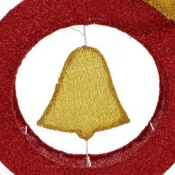 22.8 In. H Christmas Ornament And Bell Wreath With Lights -Christmas Decor Shop luxenhome christmas yard decorations whhd2080 76 1000