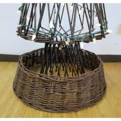 27 In. Dia Willow Ring Tree Skirt -Christmas Decor Shop master garden products christmas tree skirts wr 27 1f 1000