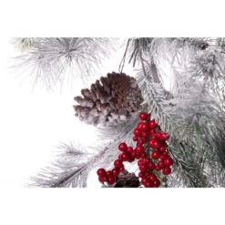 9 Ft. L Christmas Flocked Pine Berry And Pinecone Garland 12 9 Ft. L Christmas Flocked Pine Berry And Pinecone Garland -Christmas Decor Shop merrily christmas garland d001xg0613px 44 1000
