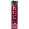 Christmas 44.5 In. Unlit Metal Noel Leaner Yard Decor With Bow -Christmas Decor Shop merrily christmas yard decorations hs21317x 64 1000