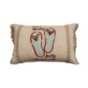 14 In. X 20 In. Holly Jolly Slippers Pillow -Christmas Decor Shop mod lifestyles christmas textiles pi 21 2146 64 1000